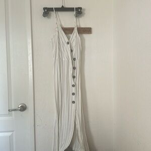 Pinstripe Midi button up dress